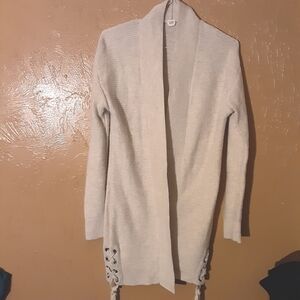GAP Women's Light Gray Cardigan Sweater